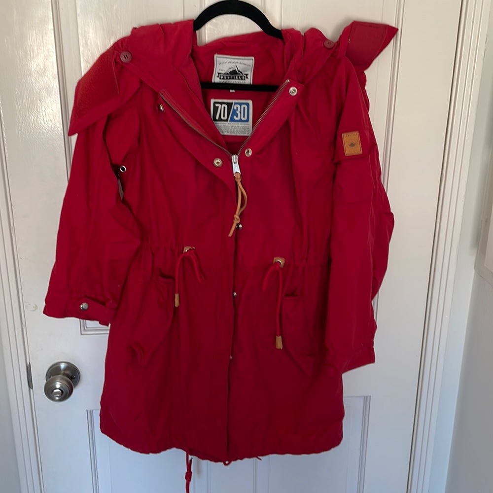 Penfield Utility Jacket Red with Removable Hood